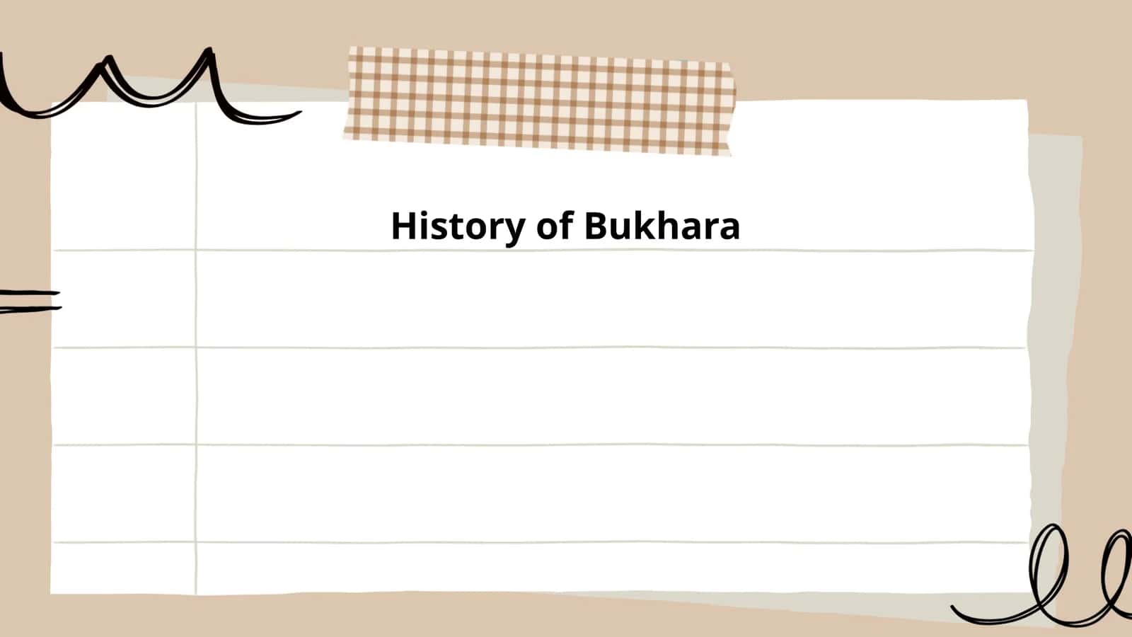 History of Bukhara