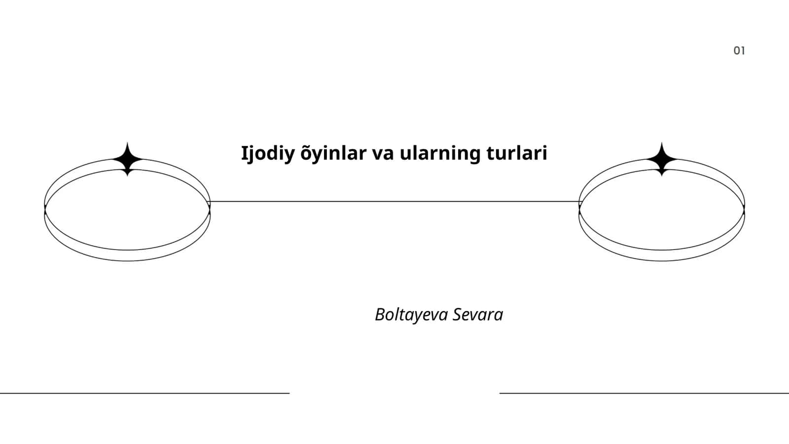Ijodiy õyinlar va ularning turlari