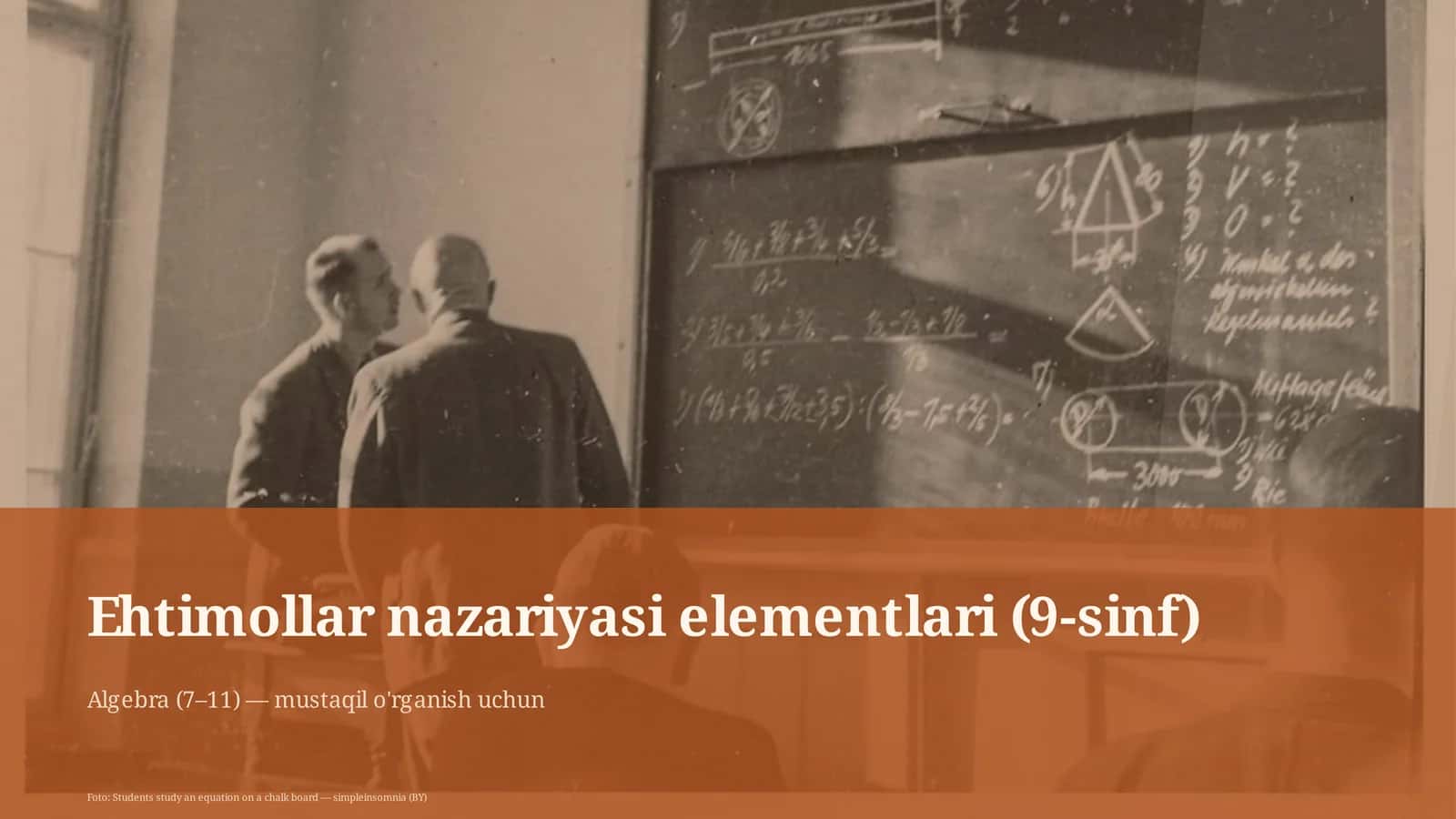 Ehtimollar nazariyasi elementlari (9-sinf)