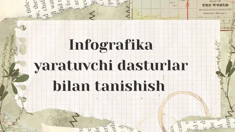 Infografika yaratuvchi dasturlar bilan tanishish