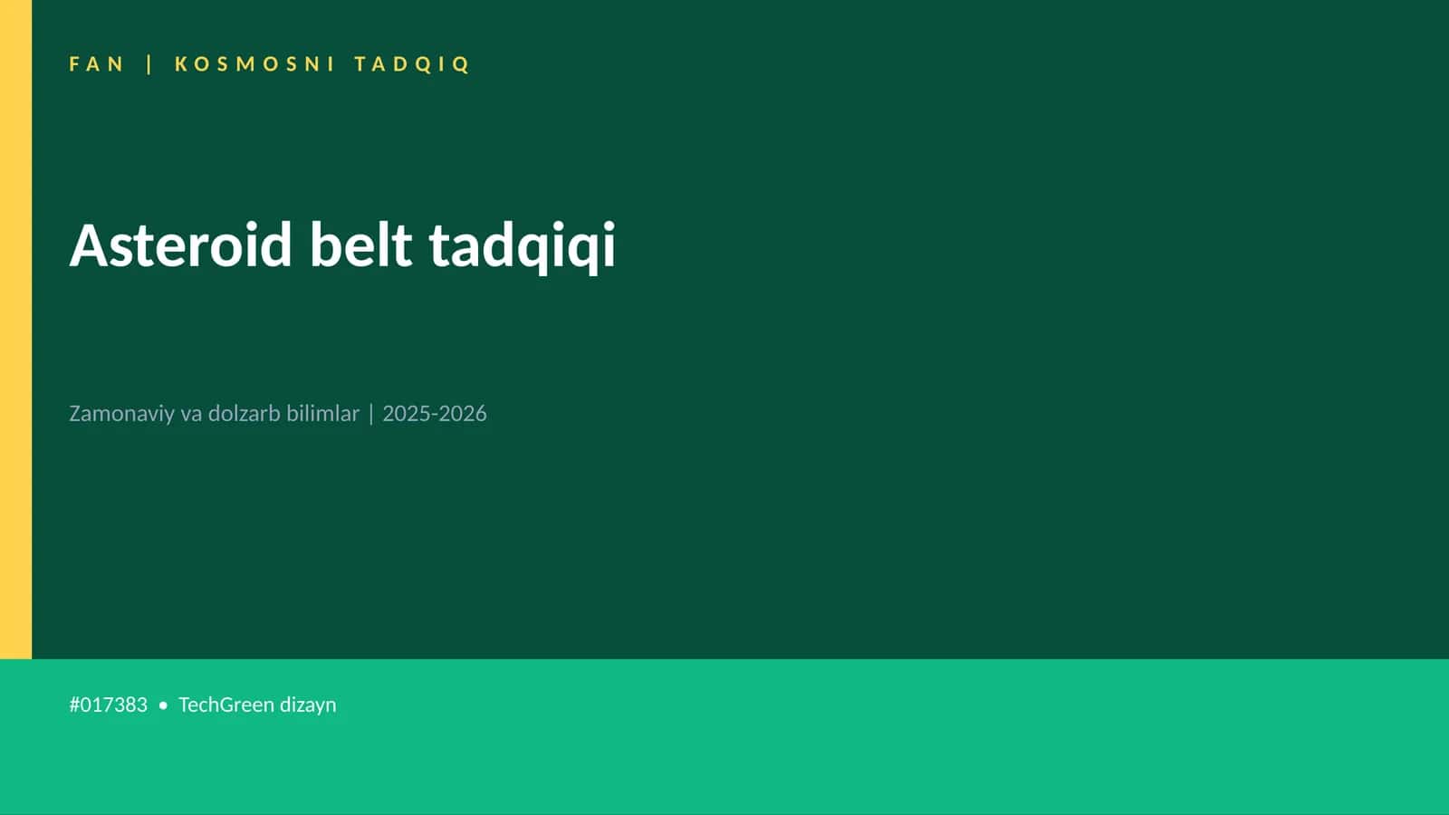 KOSMOSNI TADQIQ