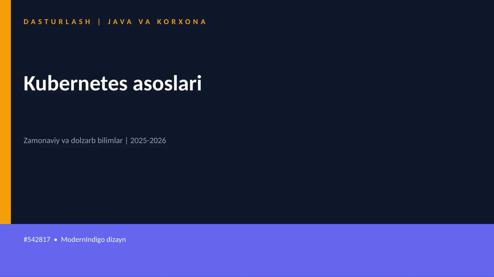 Kubernetes asoslari