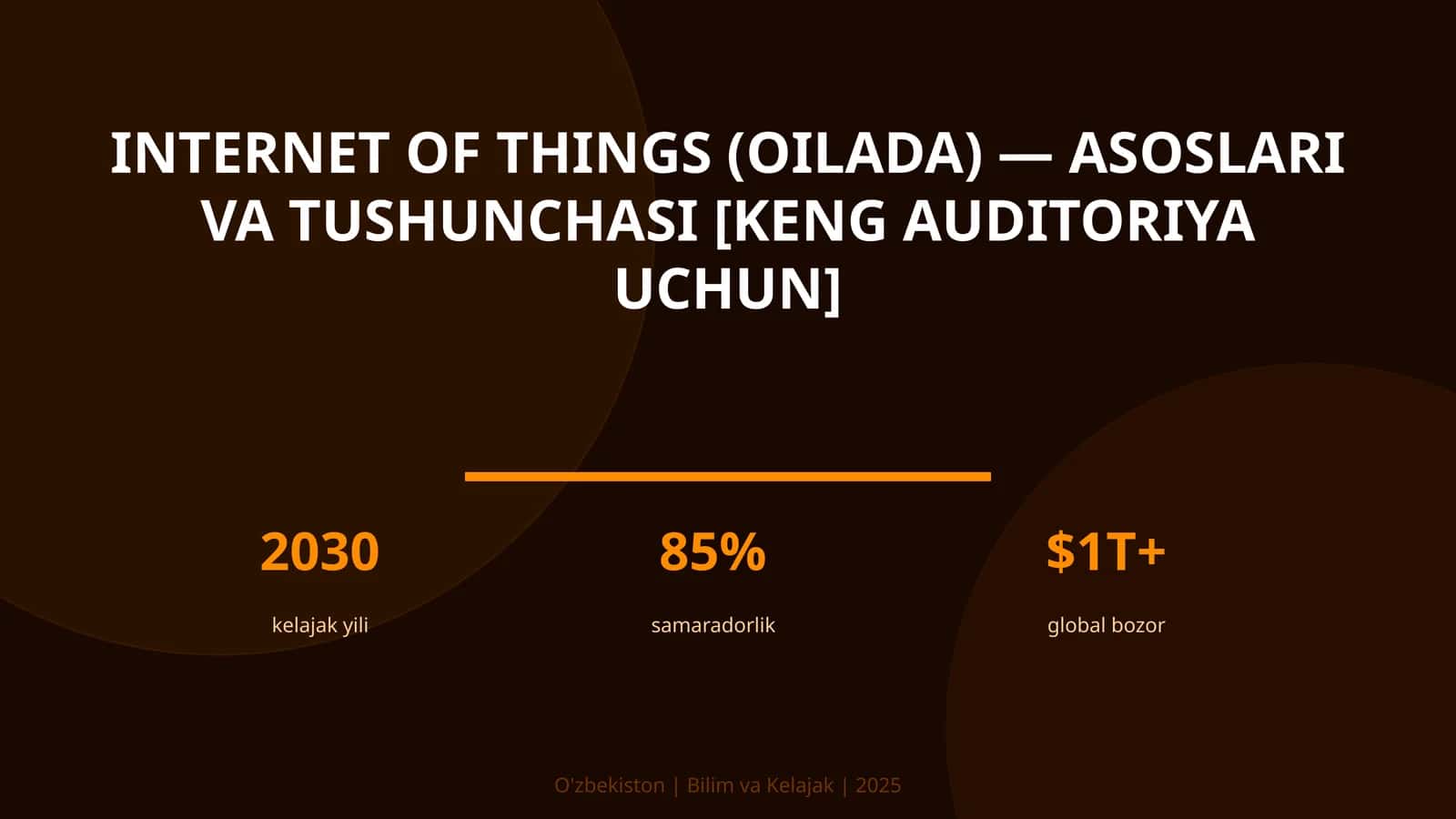 Internet of Things (Oilada) — Asoslari va Tushunchasi [Keng Auditoriya Uchun]