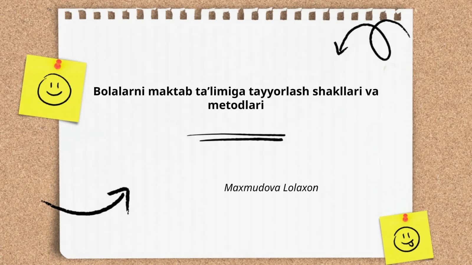 Bolalarni maktab taʼlimiga tayyorlash shakllari va metodlari