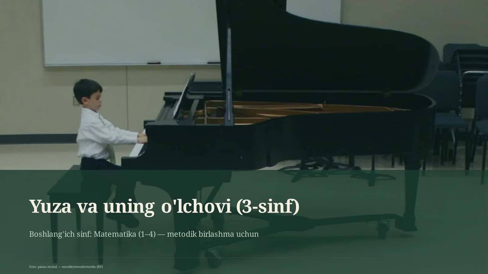 Yuza va uning o'lchovi (3-sinf)