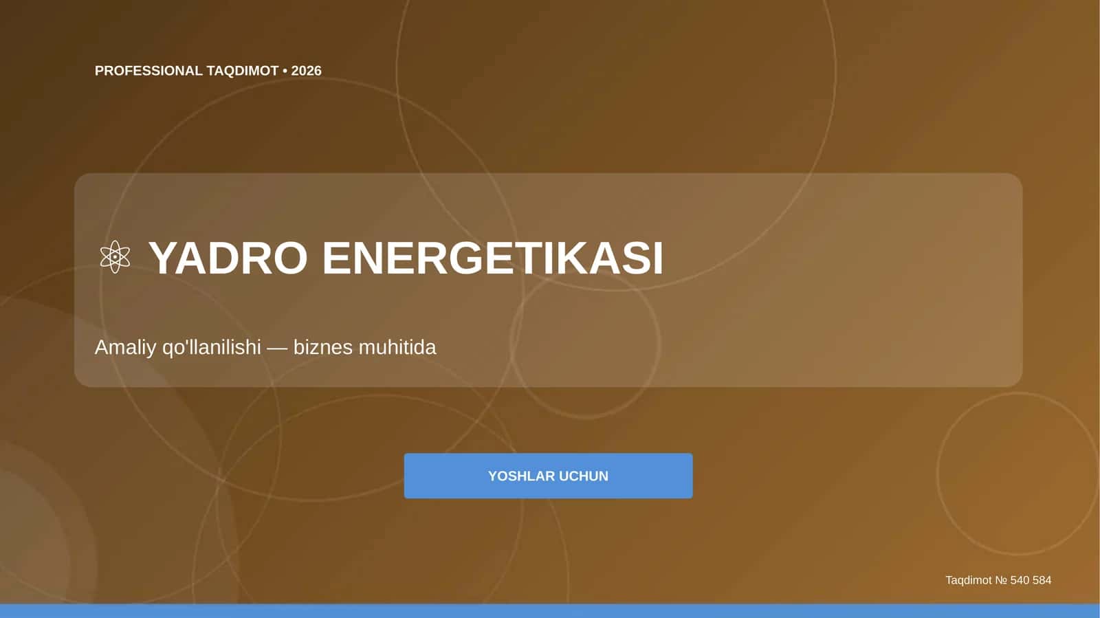 Yadro energetikasi: amaliy qo'llanilishi (biznes muhitida) [yoshlar uchun]