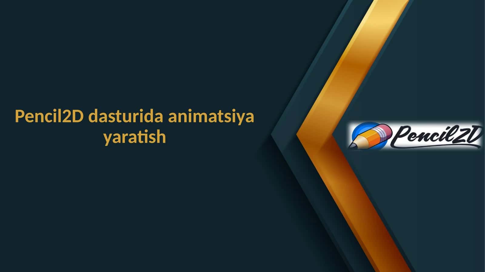 Pencil2D dasturida animatsiya yaratish