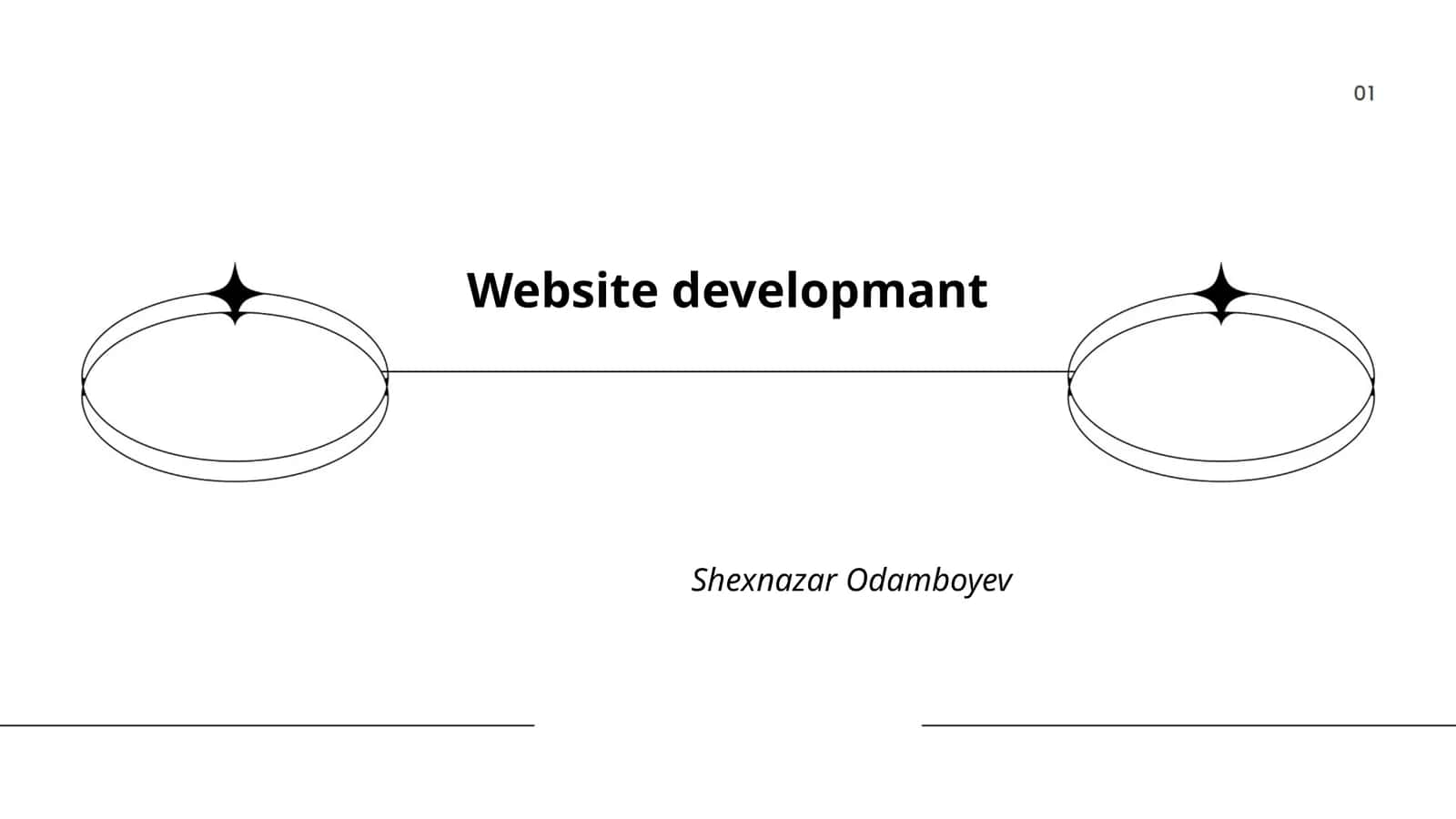 Website development course by Shexnazar Odamboyev