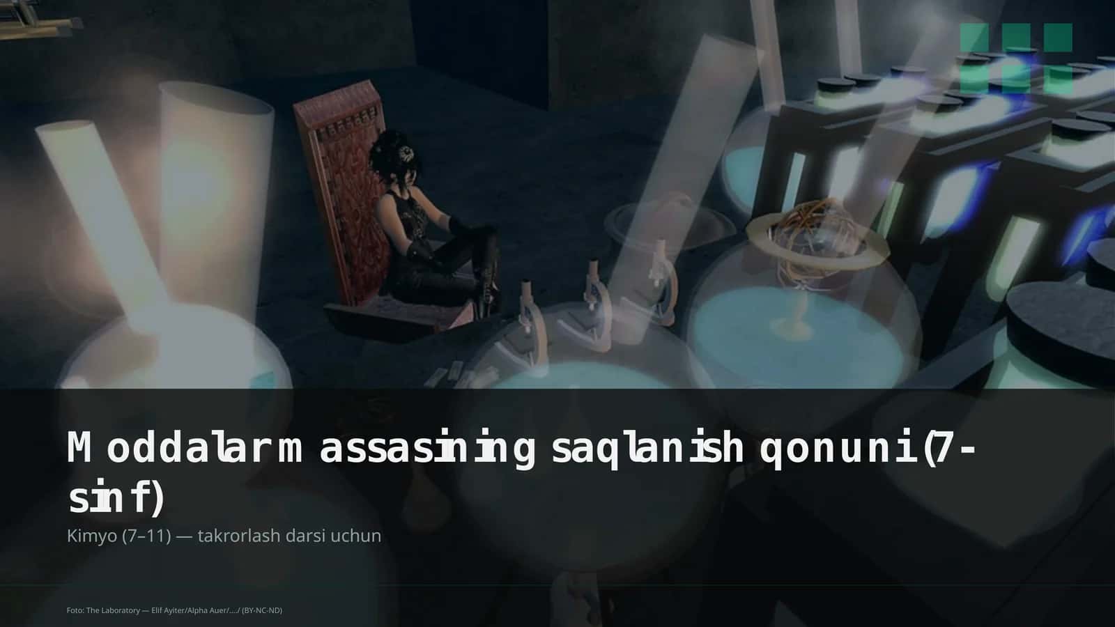Moddalar massasining saqlanish qonuni (7-sinf)
