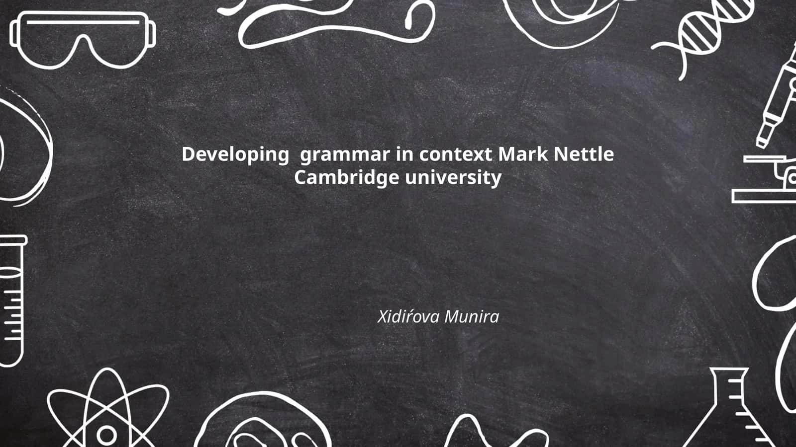 Developing grammar in context