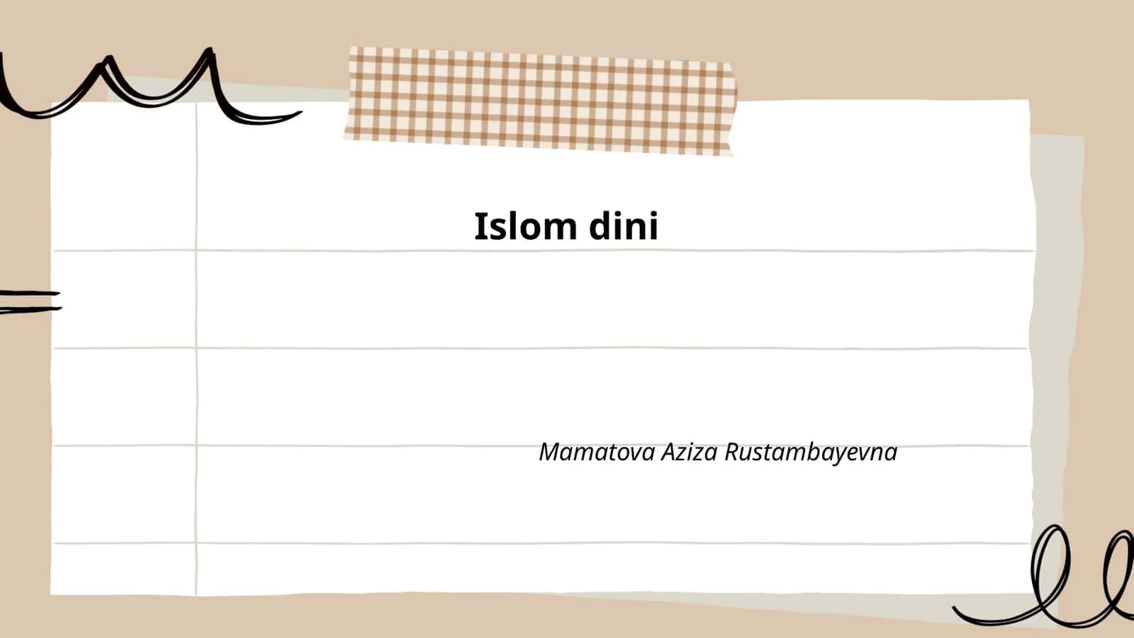 Islom dini