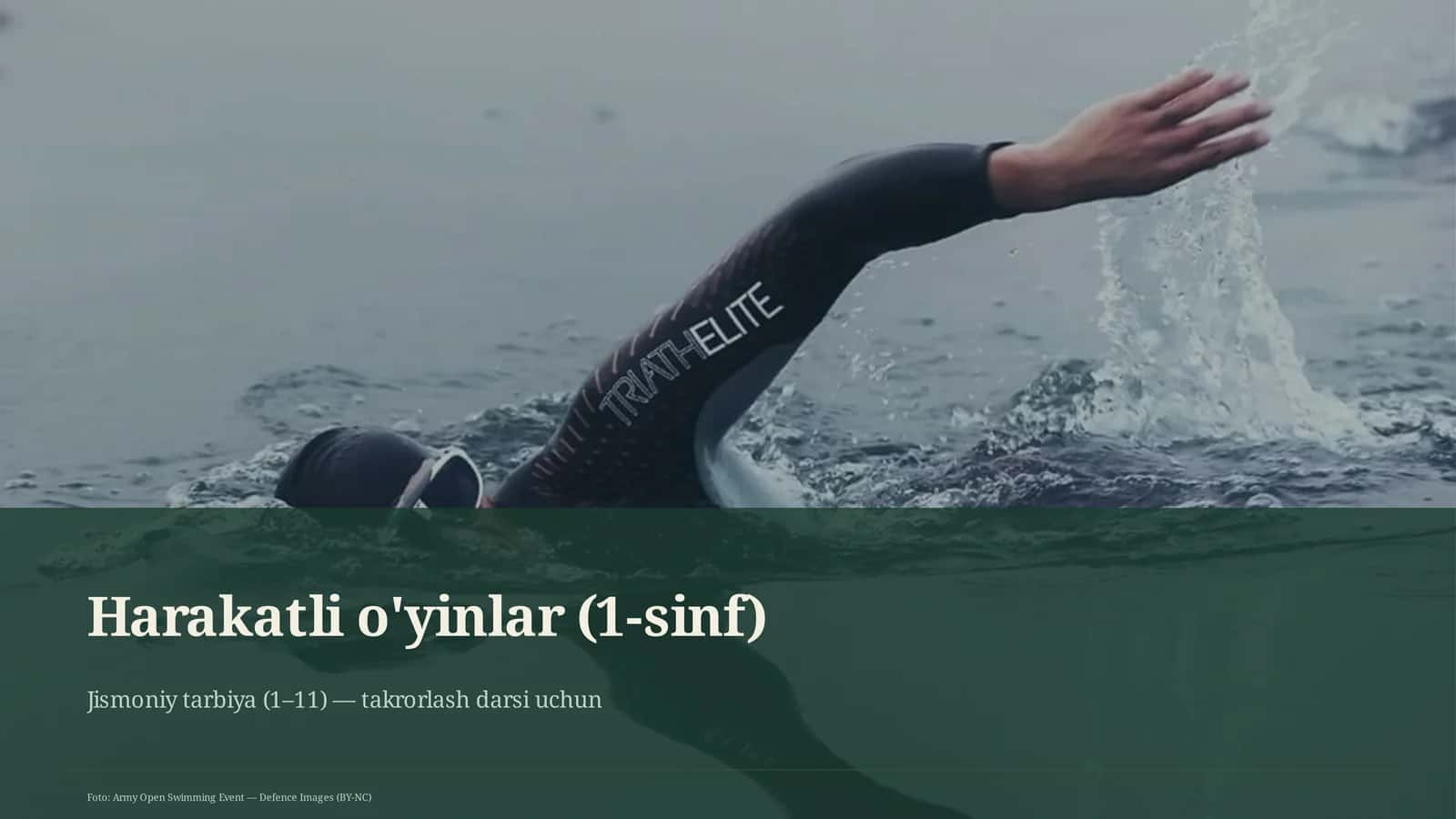 Harakatli o'yinlar (1-sinf)