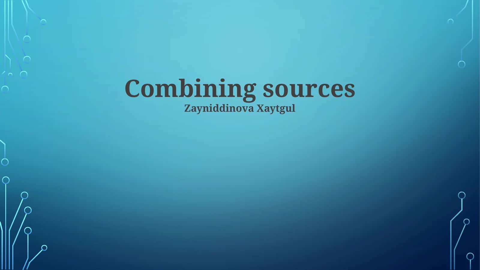 Identifying Credible Sources