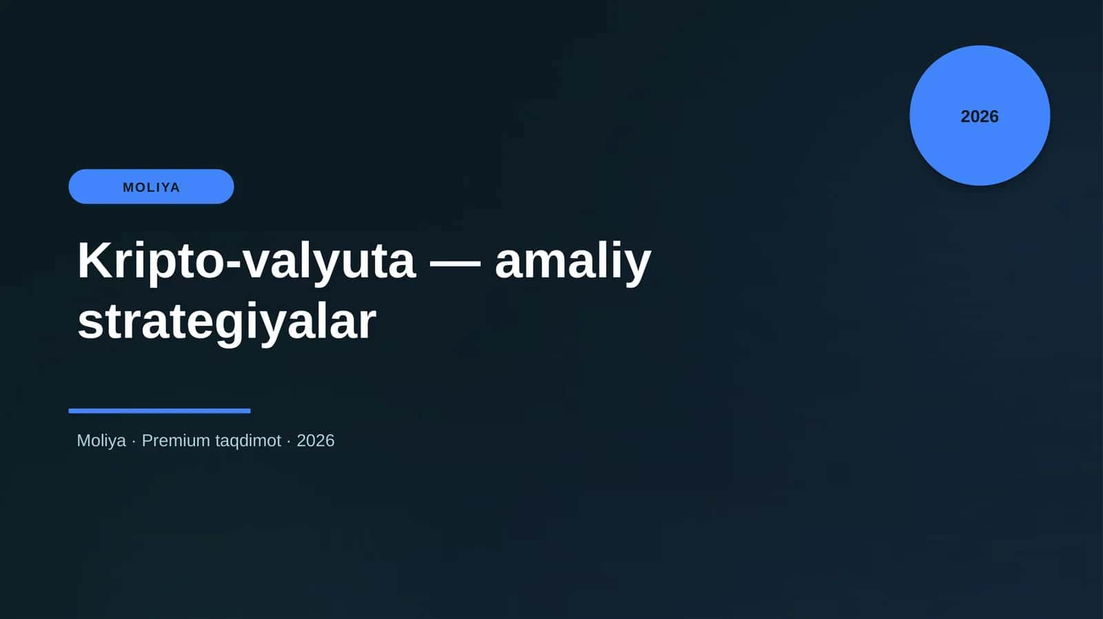 Kripto-valyuta — amaliy strategiyalar