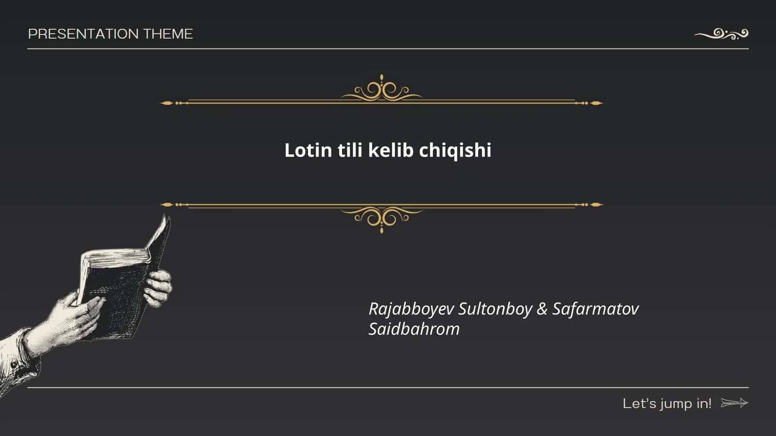 Lotin tili kelib chiqishi