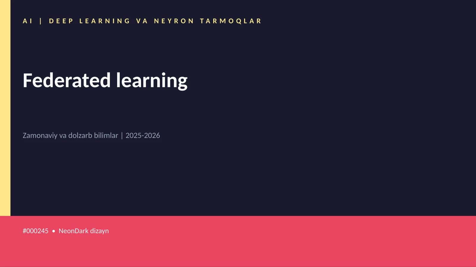 Federated learning
