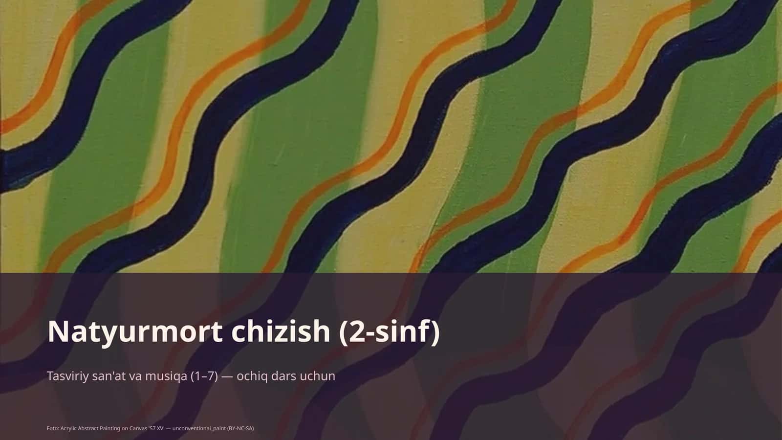 Natyurmort chizish (2-sinf)