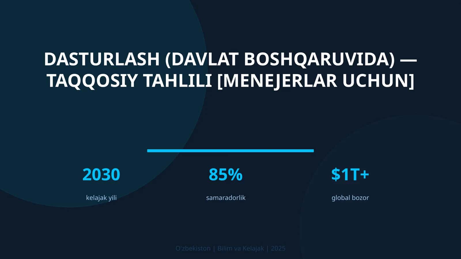 Dasturlash (davlat boshqaruvida) — taqqosiy tahlili [menejerlar uchun]