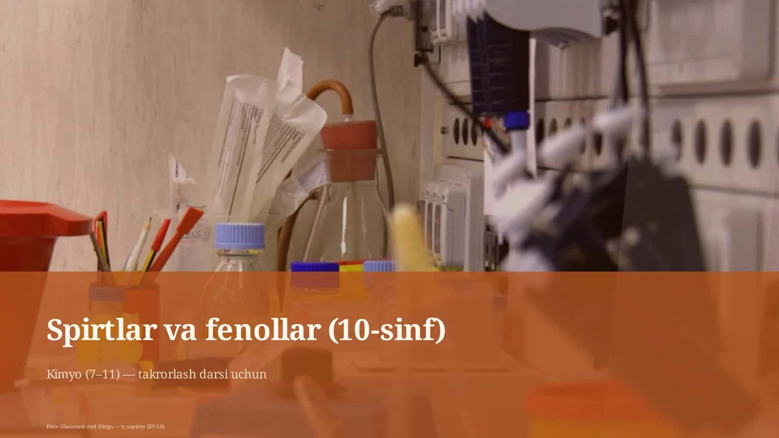 Spirtlar va fenollar (10-sinf)