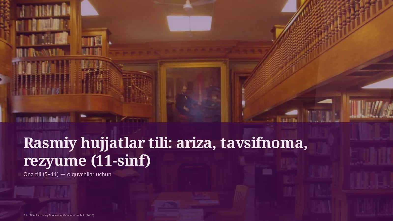 Ona tili (5– 11)