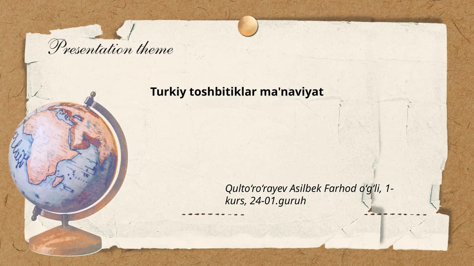 Turkiy toshbitiklar ma'naviyat