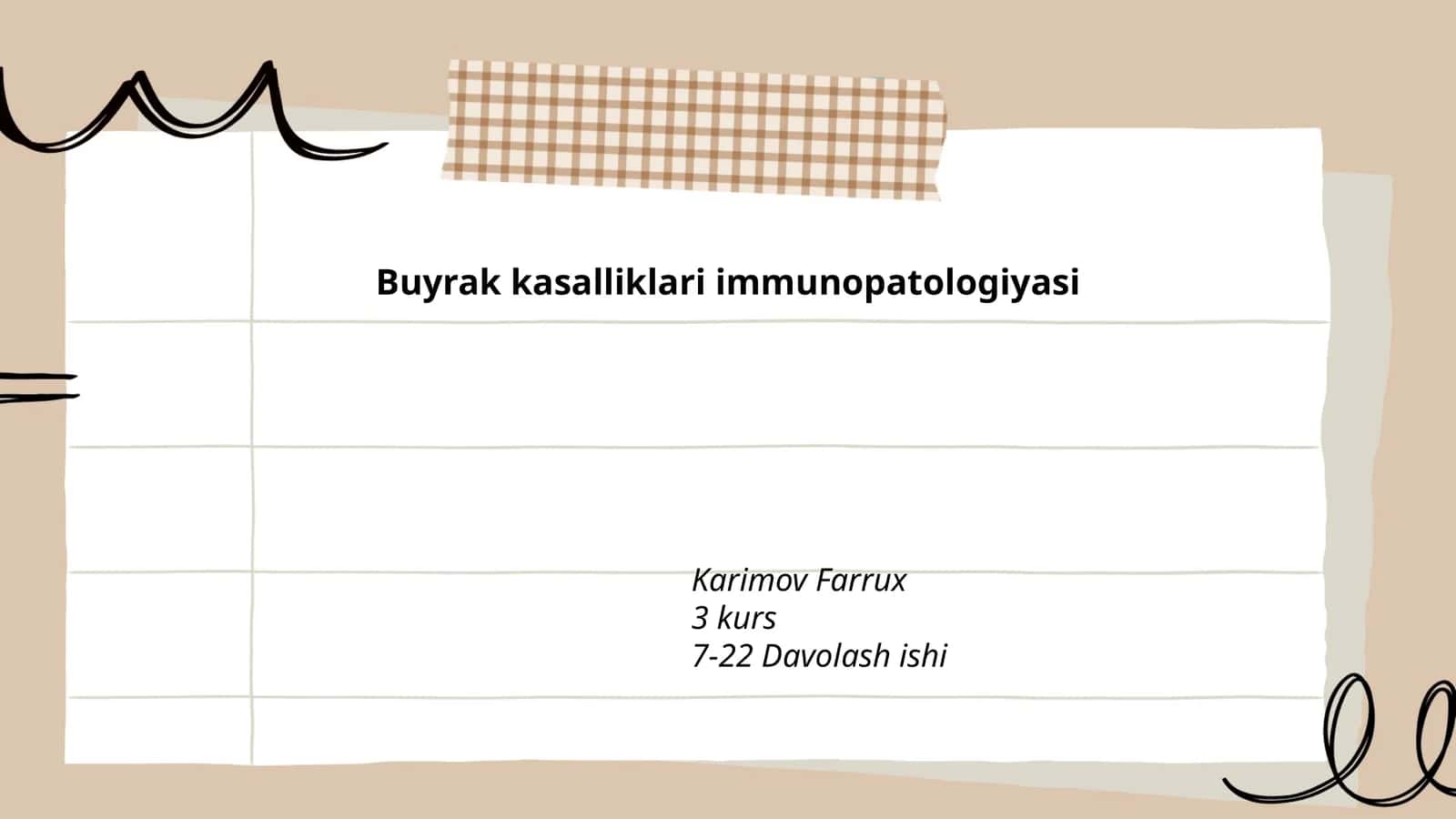 Buyrak kasalliklari immunopatologiyasi