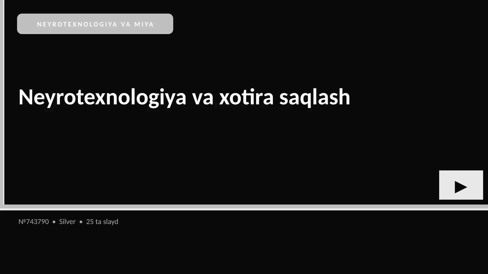 NEYROTEXNOLOGIYA VA MIYA