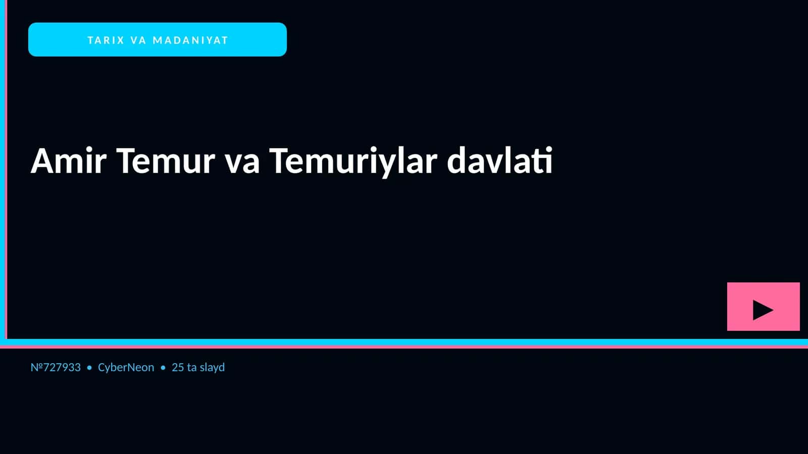 Amir Temur va Temuriylar davlati