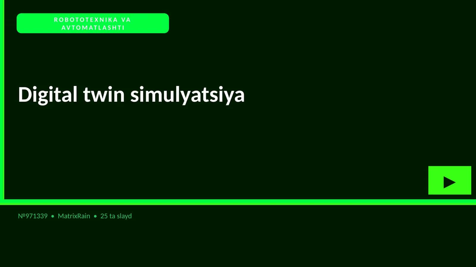 Digital twin simulyatsiya