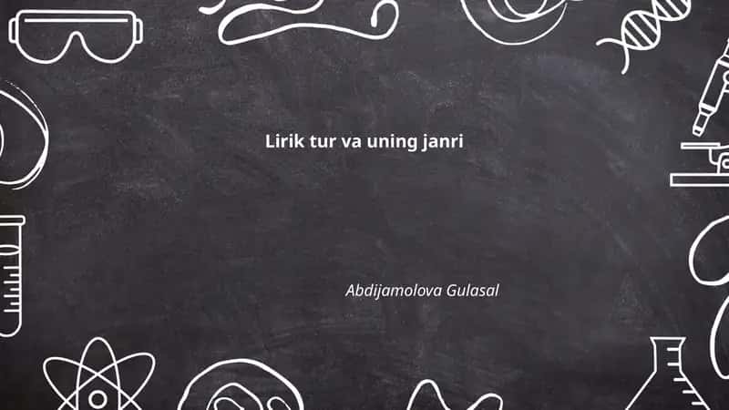 Lirik tur va uning janri