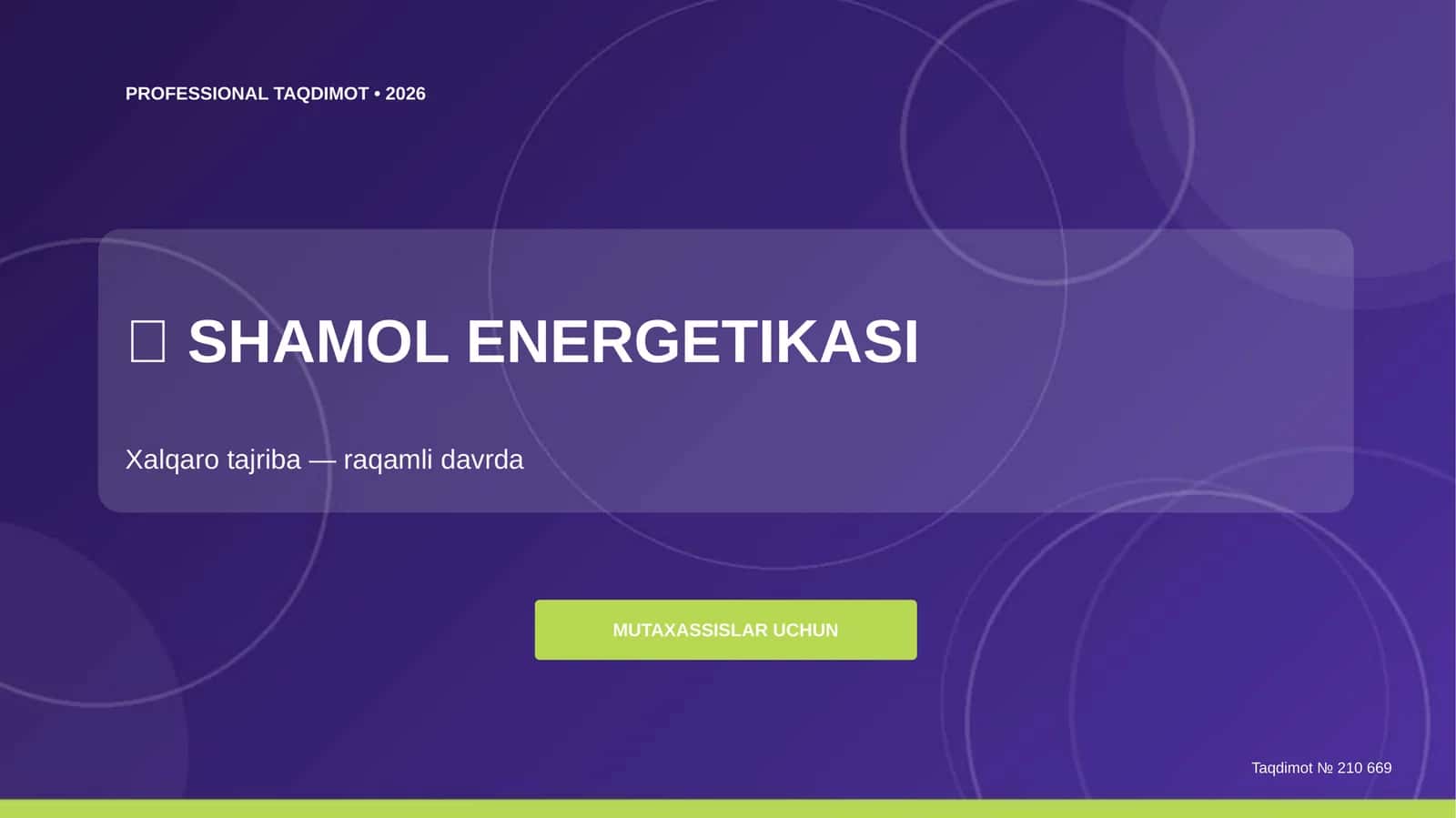 SHAMOL ENERGETIKASI