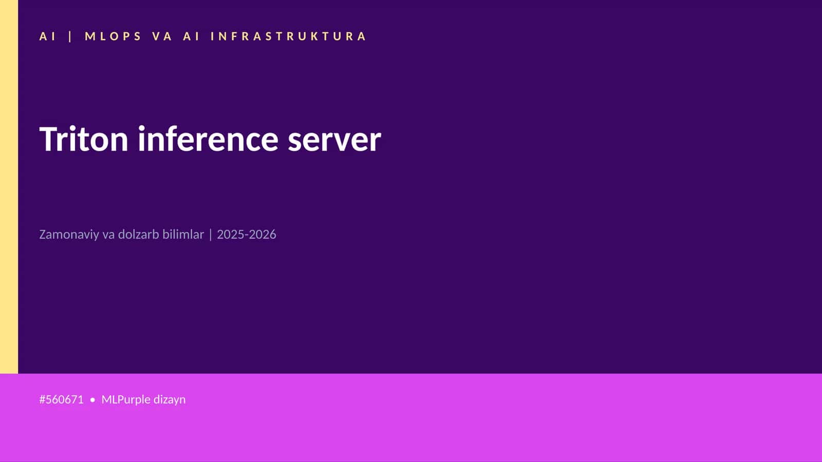 Triton inference server