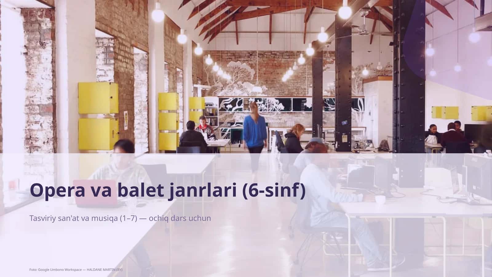 Opera va balet janrlari (6-sinf)