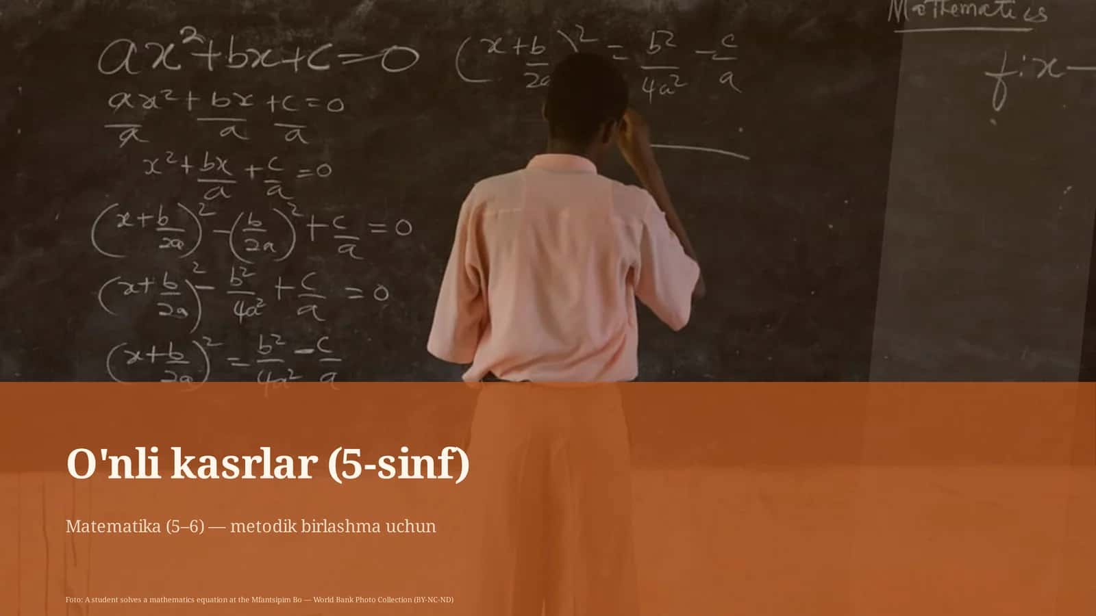 O'nli kasrlar (5-sinf)