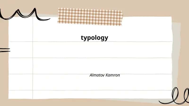 Typology in Linguistics