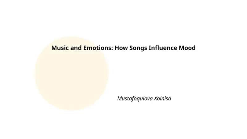 Music and Emotions: How Songs Influence Mood