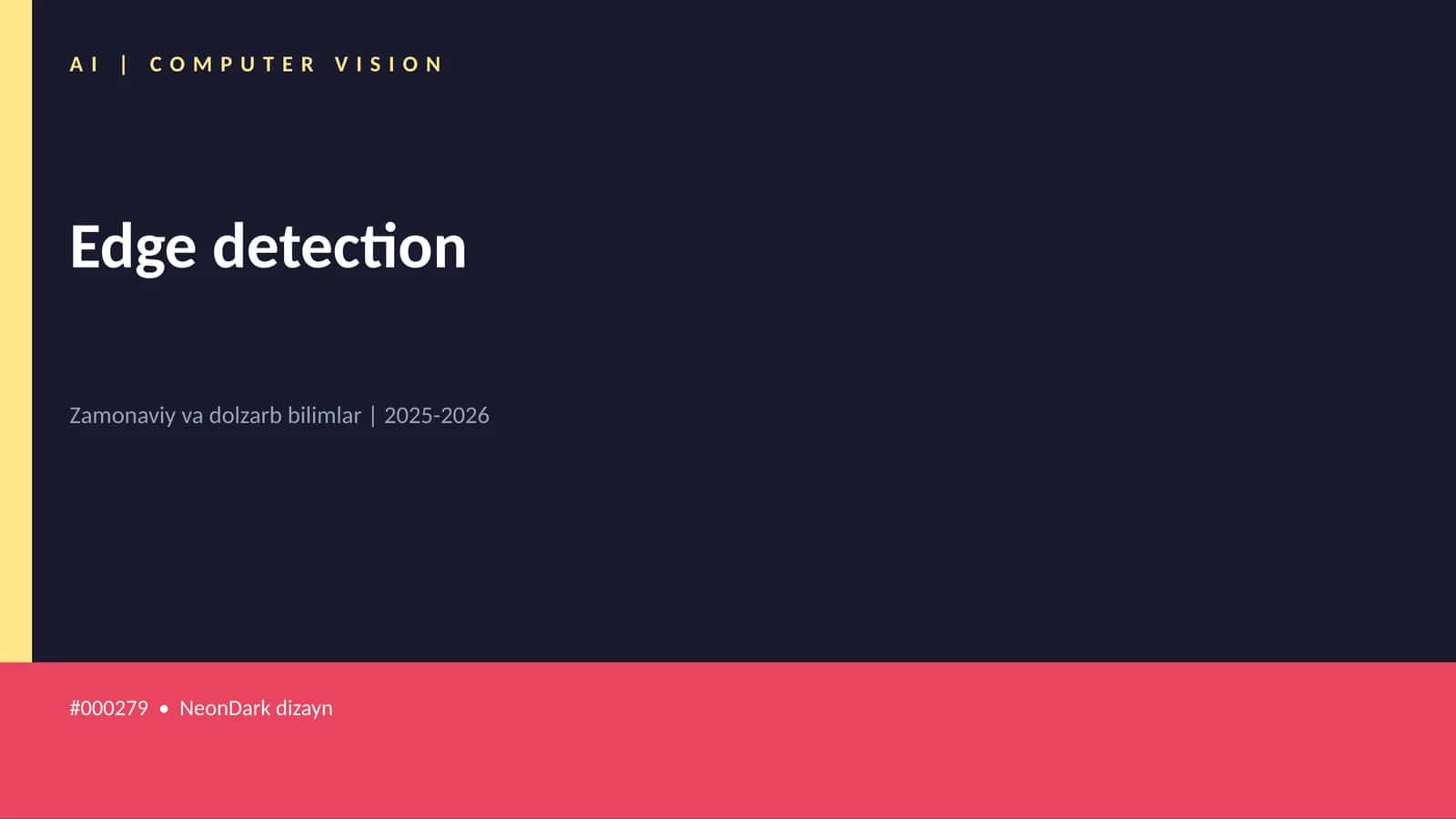 Edge detection