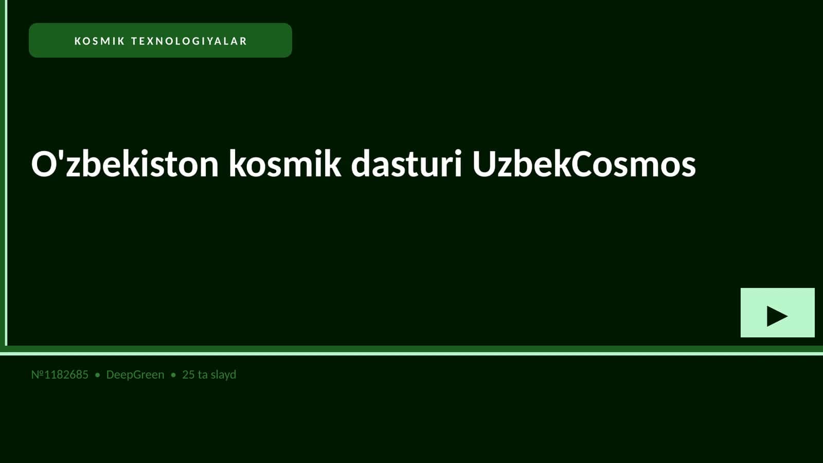 KOSMIK TEXNOLOGIYALAR