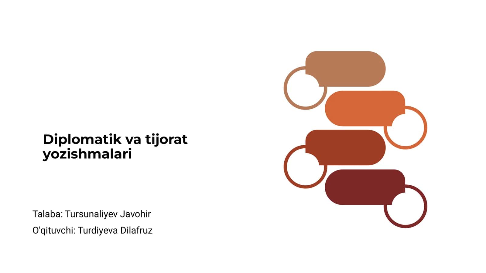 Diplomatik va tijorat yozishmalari