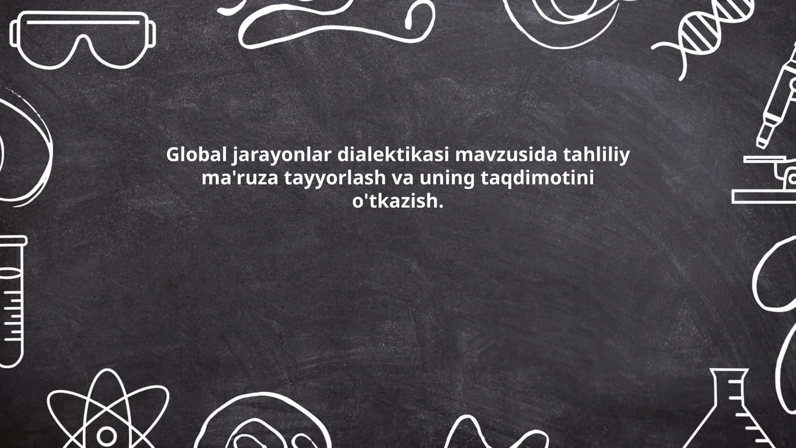 Global jarayonlar dialektikasi tushunchasi