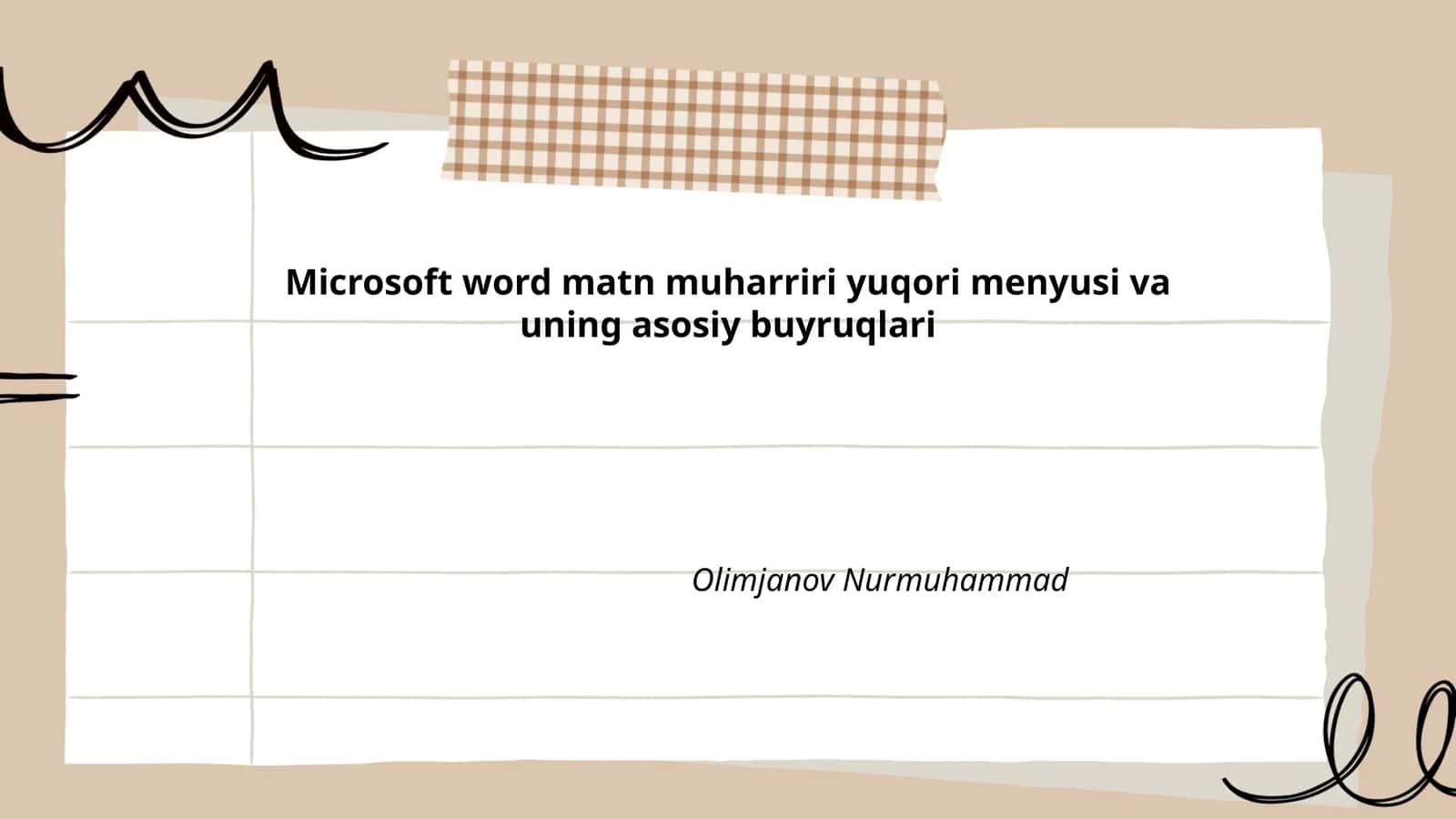 Microsoft Word matn muharriri