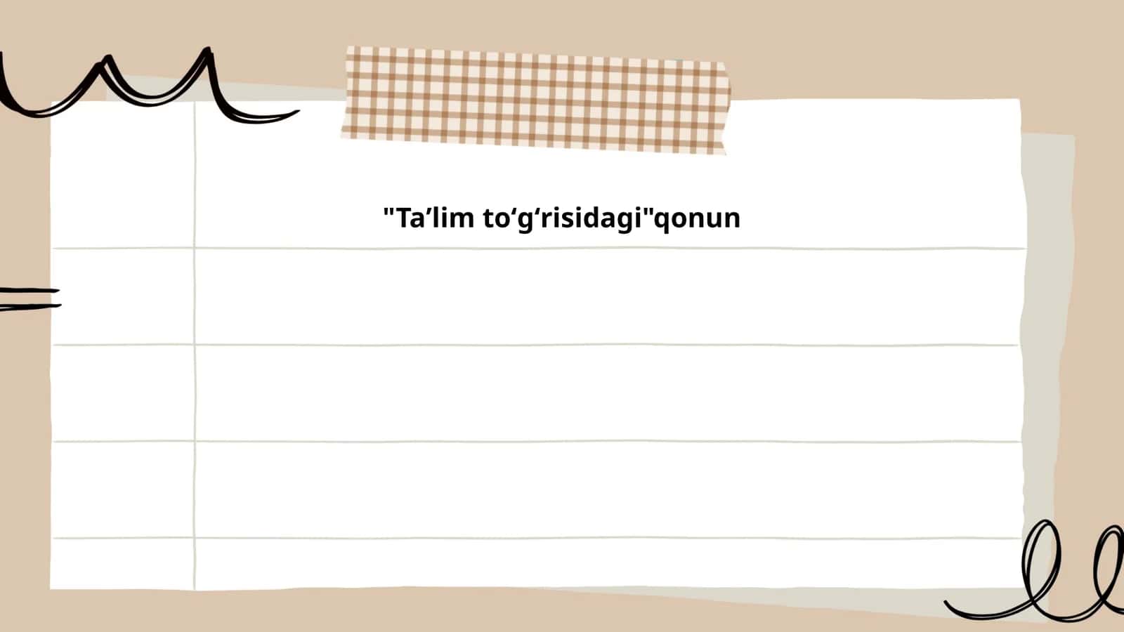 "Taʼlim toʻgʻrisidagi"qonun