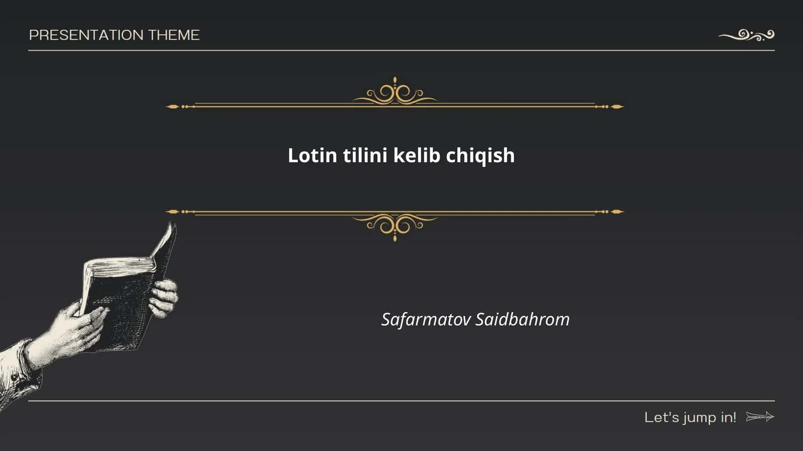Lotin tilini kelib chiqish