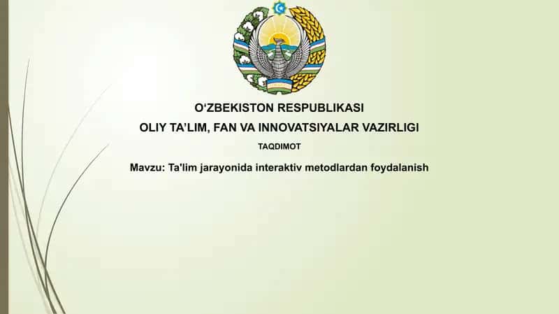 Interaktiv usullar