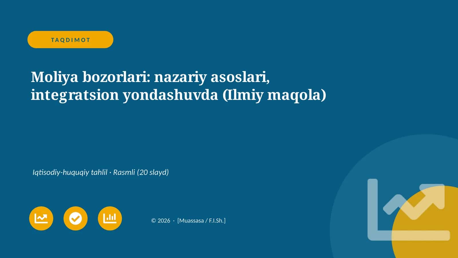 Moliya bozorlari: nazariy asoslari, integratsion yondashuvda (Ilmiy maqola)
