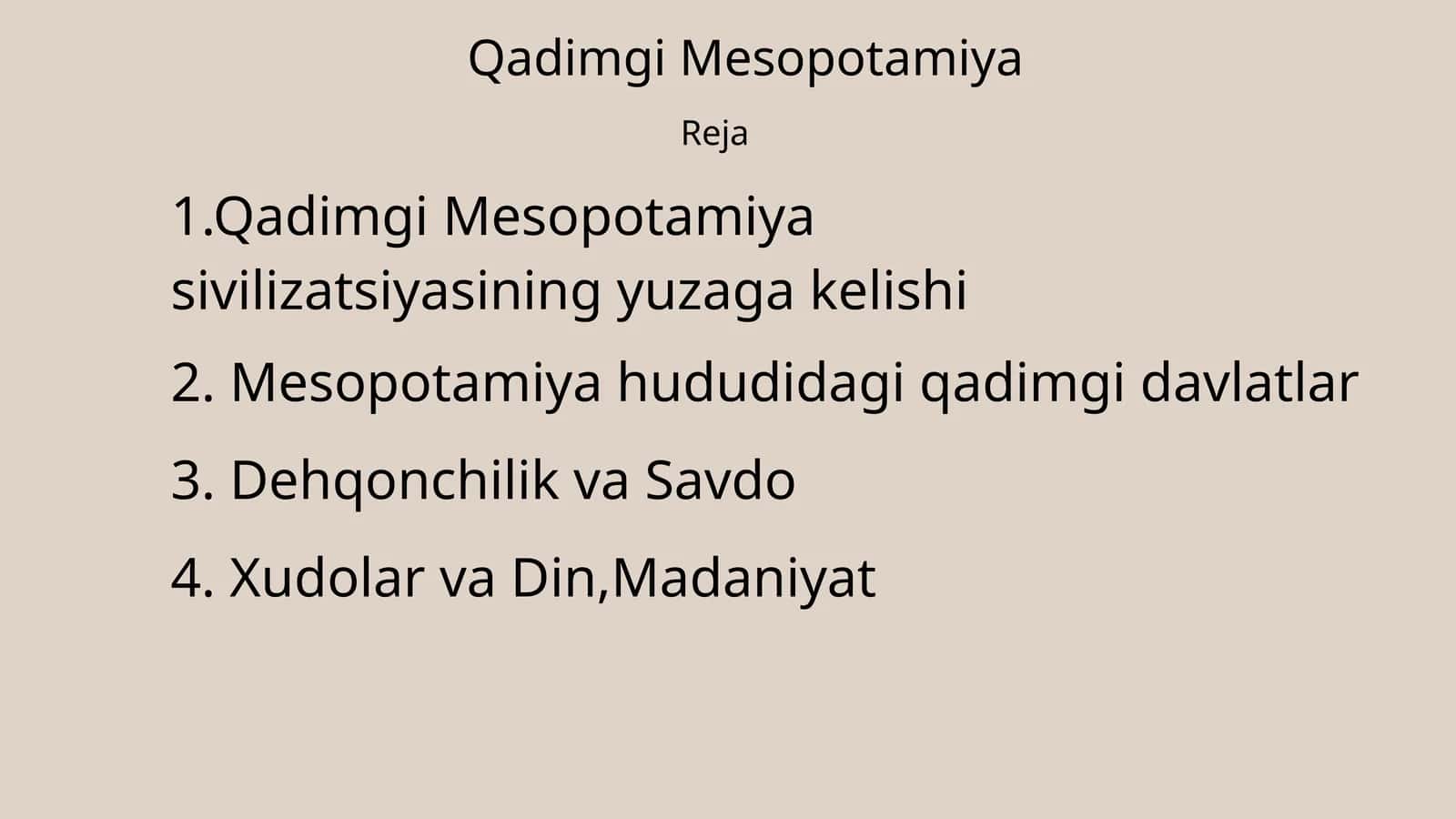 Qadimgi Mesopotamiya
