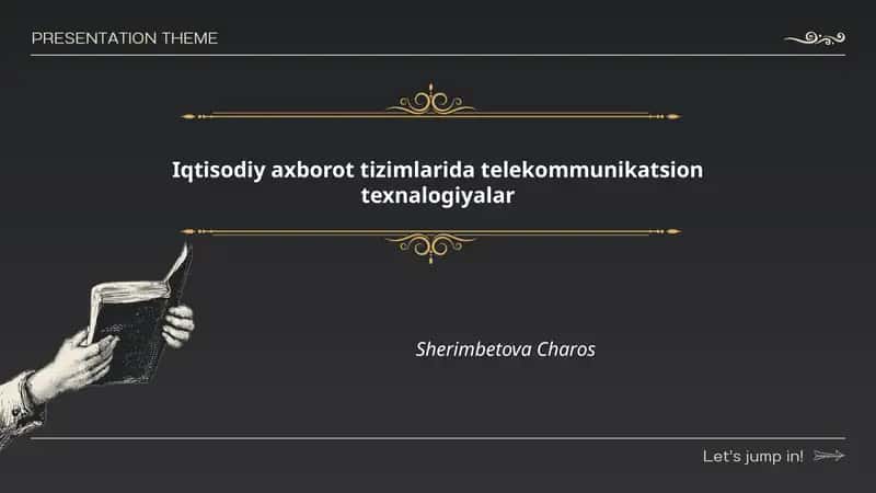 Iqtisodiy axborot tizimlarida telekommunikatsion texnologiyalar