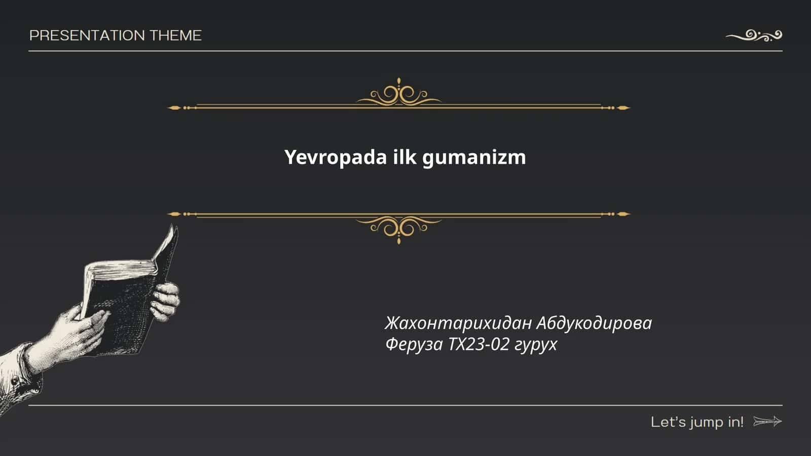 Gumanizmning tarixiy ildizlari
