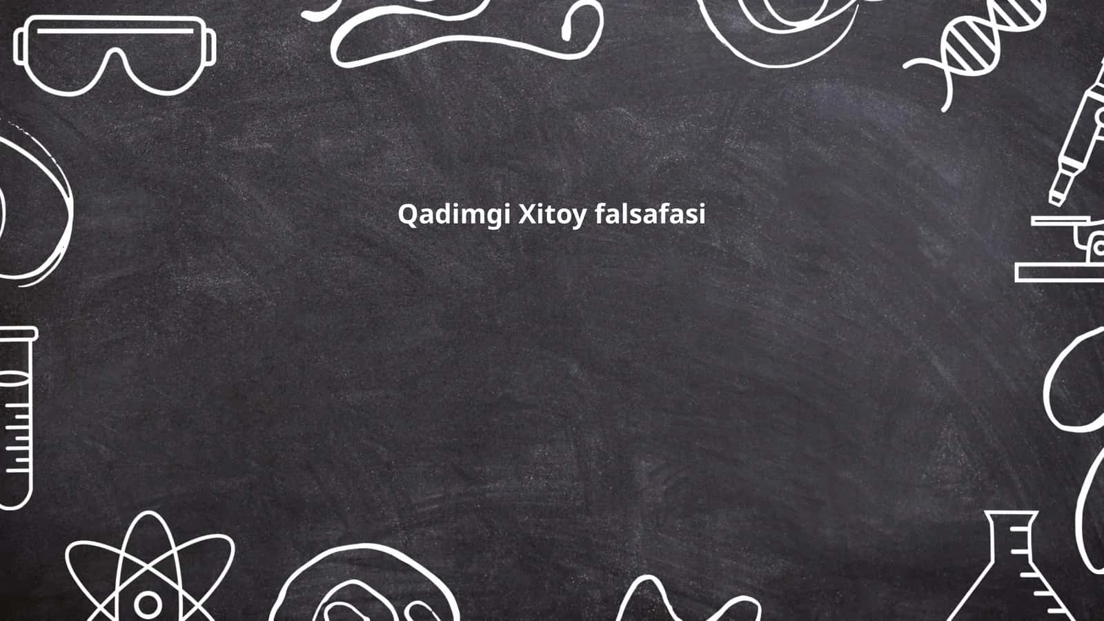 Qadimgi Xitoy falsafasi