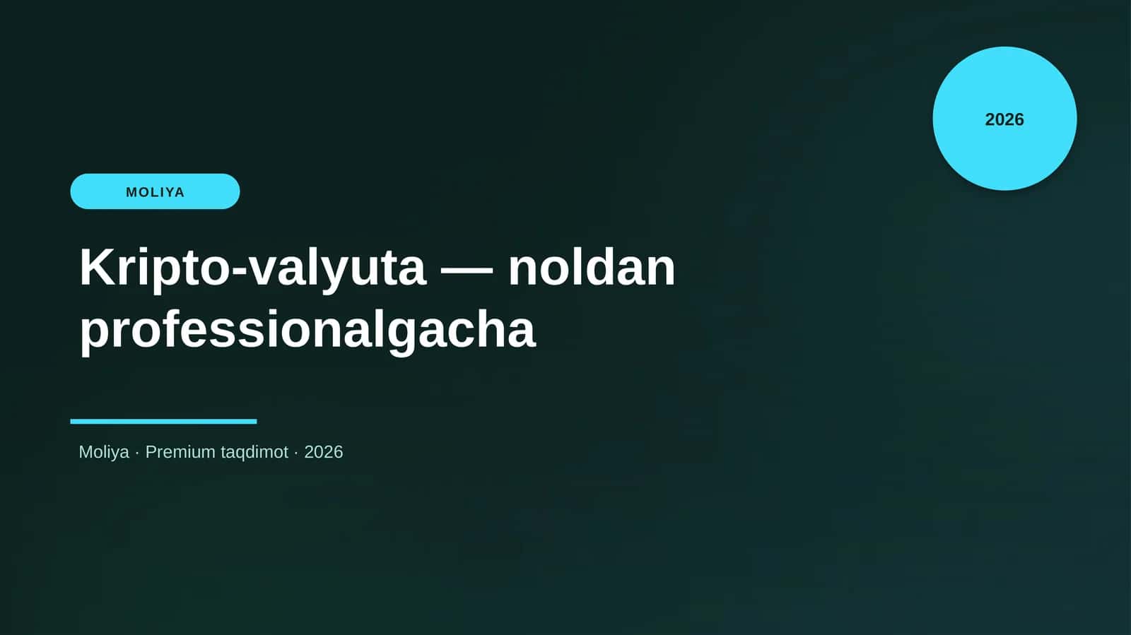 Kripto-valyuta — noldan professionalgacha